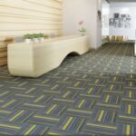 grey wall-to-wall carpet tiles
